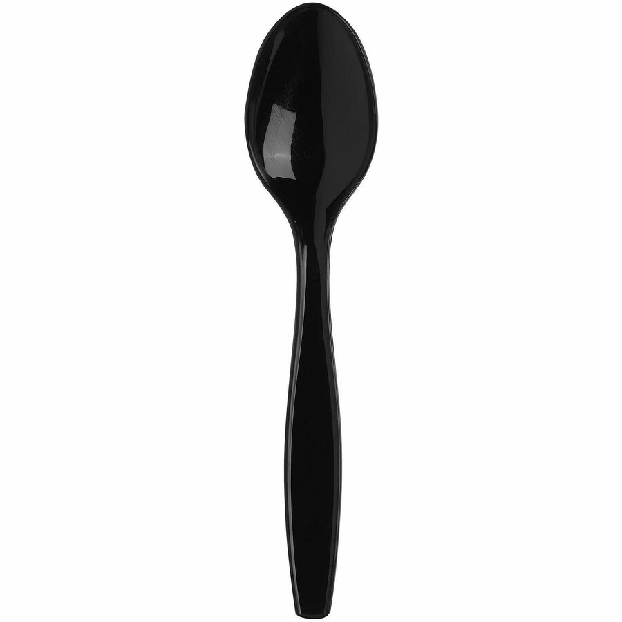 Dixie Cutlery Set - Spoon - Spoon - Food - Disposable - Plastic, Polypropylene - Black - 1000 / Case