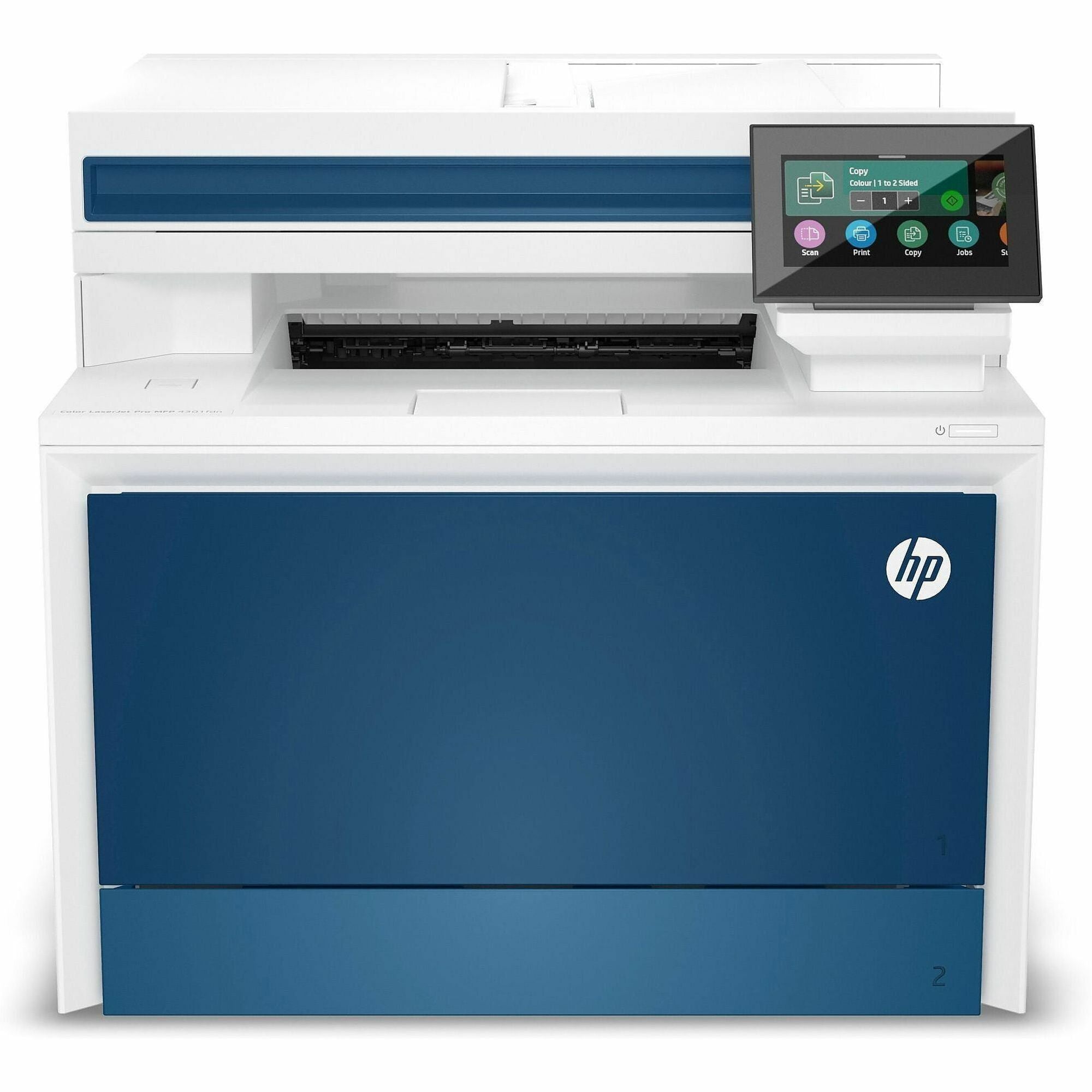 HP 4301fdn Laser Multifunction Printer - Color - White - Copier/Fax/Printer/Scanner - 35 ppm Color Print - 600 x 600 dpi Print - Automatic Duplex Print - Flatbed/ADF Scanner - For Plain Paper Print - 1 Each