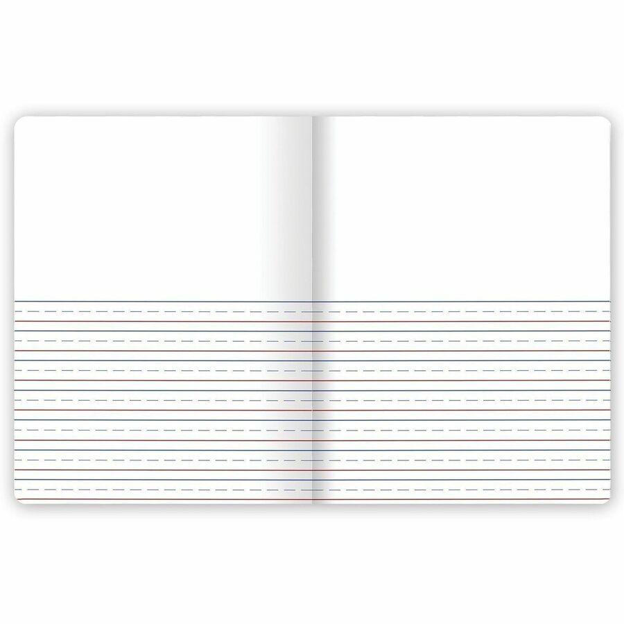 Mead Gr K-2 Classroom Primary Journal Story Tablet - 1 Subject(s) - 100 Sheets - Printed - Sewn - 7 1/2" x 9 3/4" Sheet Size - Blue Marble Cover - Half Ruled Page, Double Sided Sheet, Manuscript Alphabet, Smooth, Opaque, Undated - 1 Each