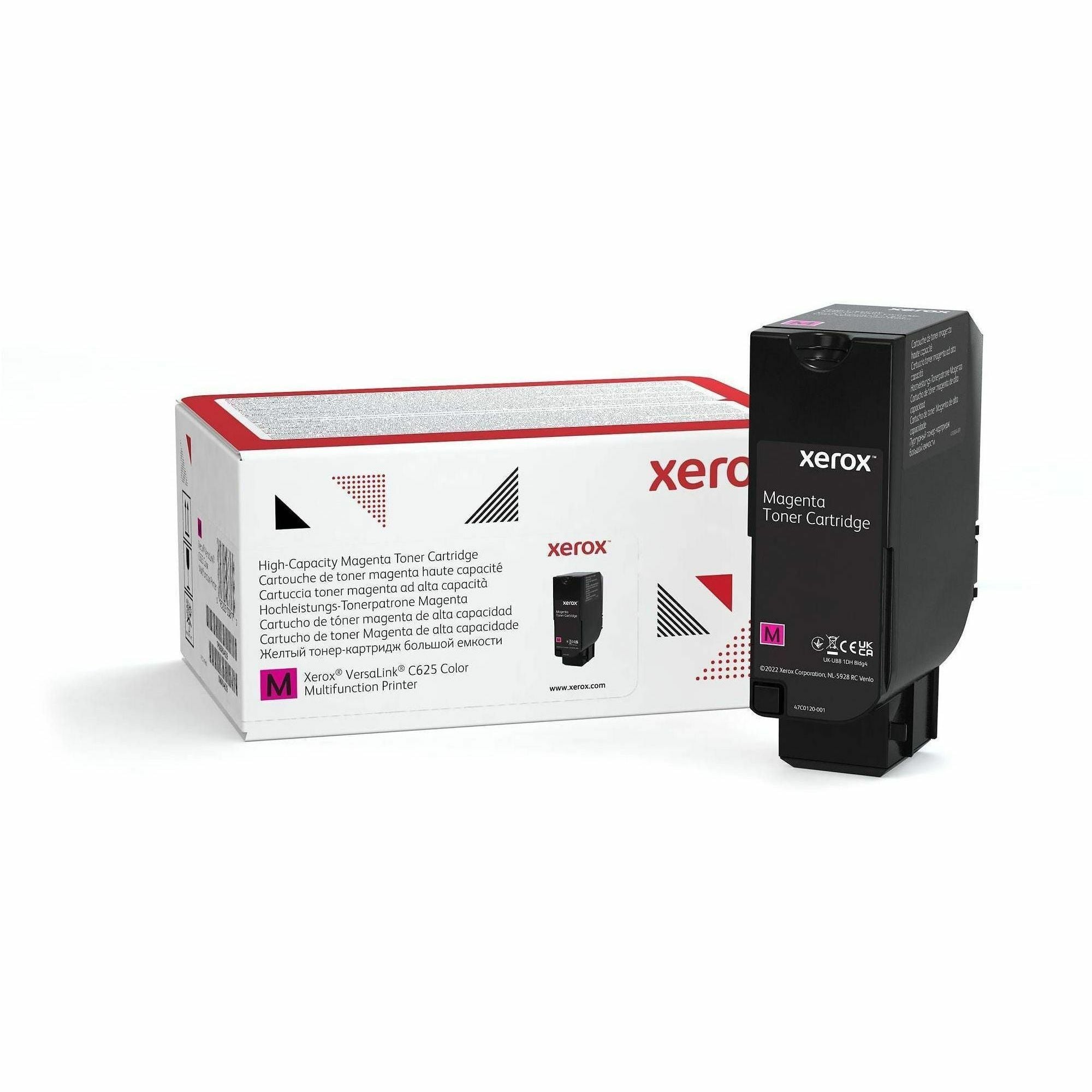 Xerox Original High Yield Laser Toner Cartridge - Magenta - 1 Each - 16000 Pages
