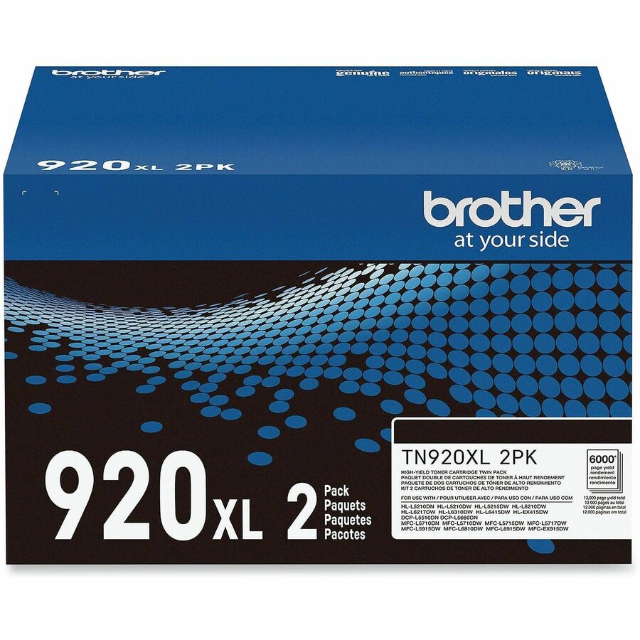 Brother Original High Yield Laser Toner Cartridge - Twin-pack - Black - 2 Each - 6000 Pages