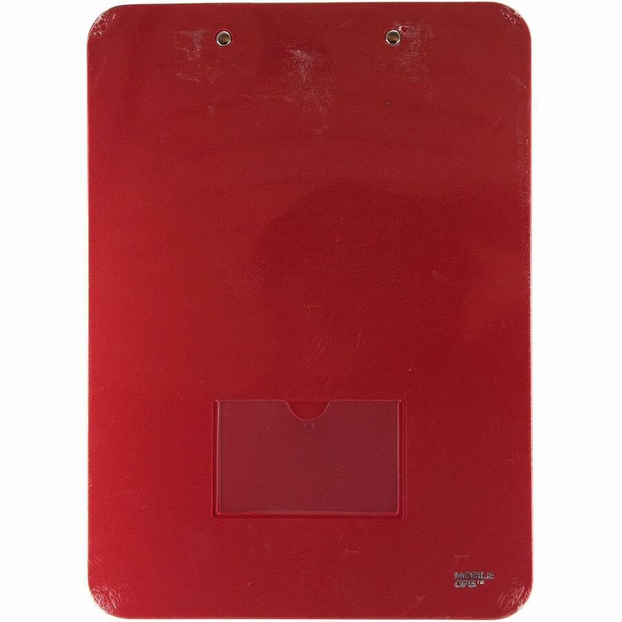Mobile OPS Unbreakable Clipboard Red (61622) - Wire Clip - Polypropylene - Red