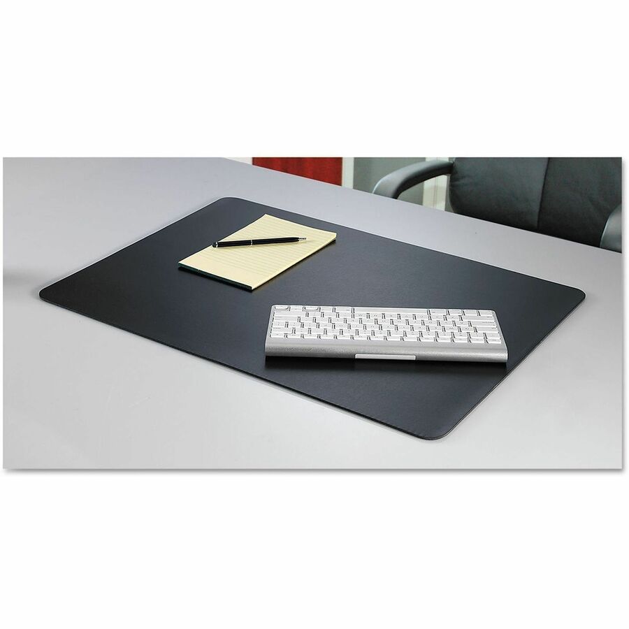 Artistic Rhinolin II Ultra Smooth Desk Pad - Rectangular - 24" Width x 17" Depth - Foam Backing - Polyvinyl Chloride (PVC), Rhinolin - Black