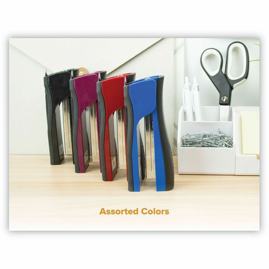 Bostitch Dynamo Stapler with Pencil Sharpener - Staples Upto 20 Sheet - Holds Upto 210 Staple - Full Strip - Magenta - 1 Each