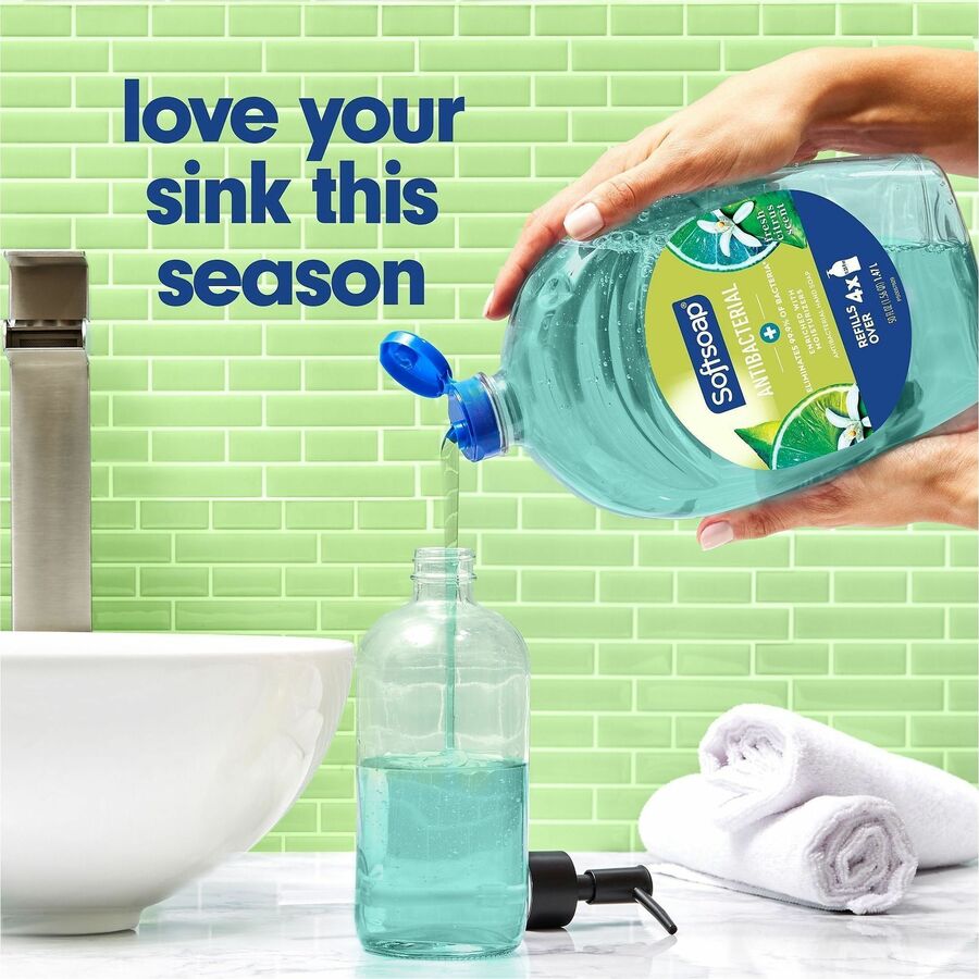 Softsoap Liquid Hand Soap - Fresh Citrus Scent - 1.56 quart - Bottle Dispenser - Bacteria Remover - Hand, Skin - Moisturizing - Antibacterial - Green - Paraben-free, Phthalate-free - 1 Each