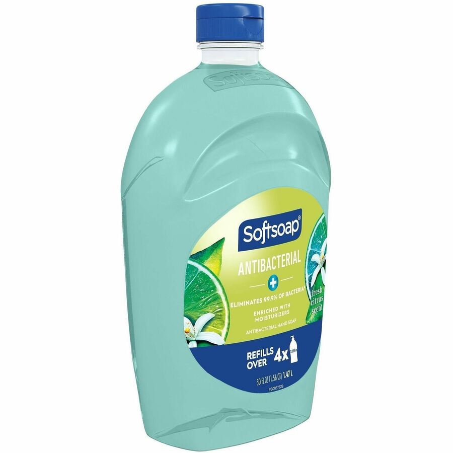 Softsoap Liquid Hand Soap - Fresh Citrus Scent - 1.56 quart - Bottle Dispenser - Bacteria Remover - Hand, Skin - Moisturizing - Antibacterial - Green - Paraben-free, Phthalate-free - 1 Each