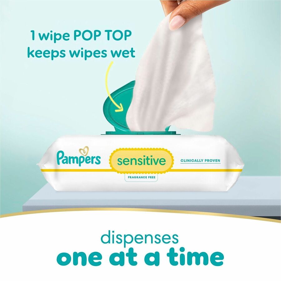 Pampers Baby Wipes Sensitive - White - 56 / Pack
