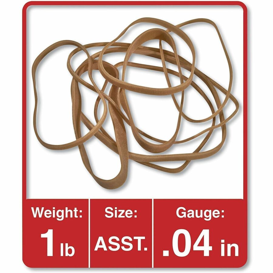 Universal Standard Rubber Bands - Size: #54, Assorted - Elastic - Rubber - Beige - 1 Pack