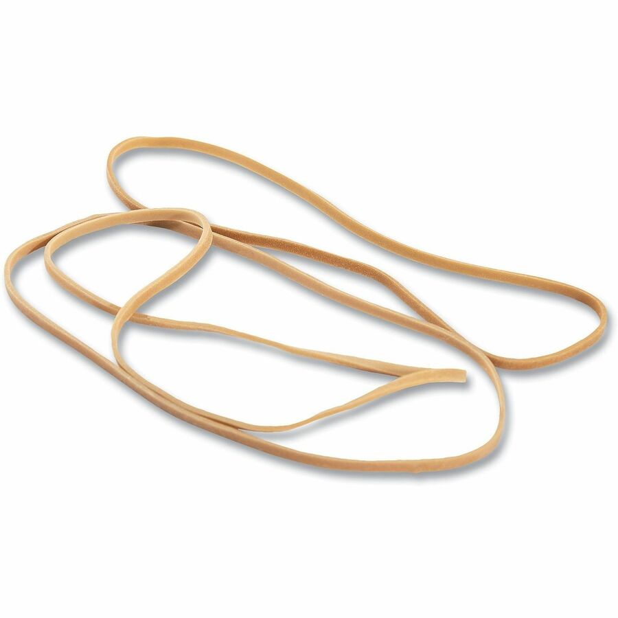 Universal Standard Rubber Bands - Size: #117 - 7" Length x 0.1" Width - Elastic - Rubber - Beige - 50 / Pack