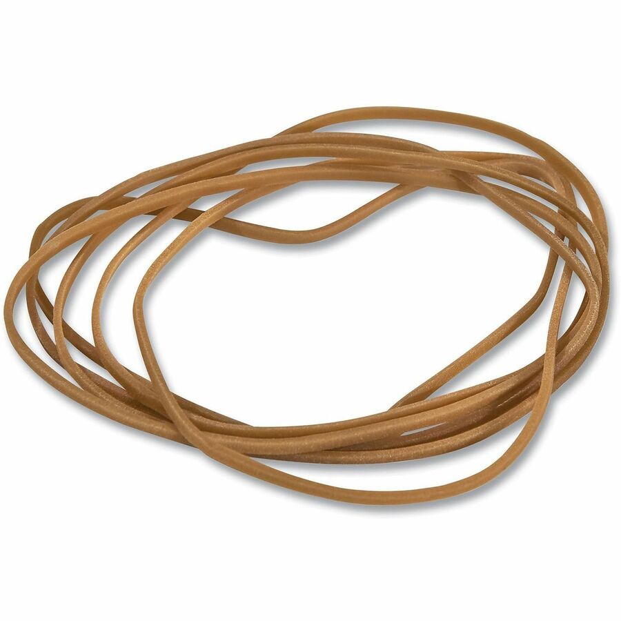 Universal Standard Rubber Bands - Size: #19 - 3.5" Length x 0.1" Width - Elastic - Rubber - Beige - 310 / Pack