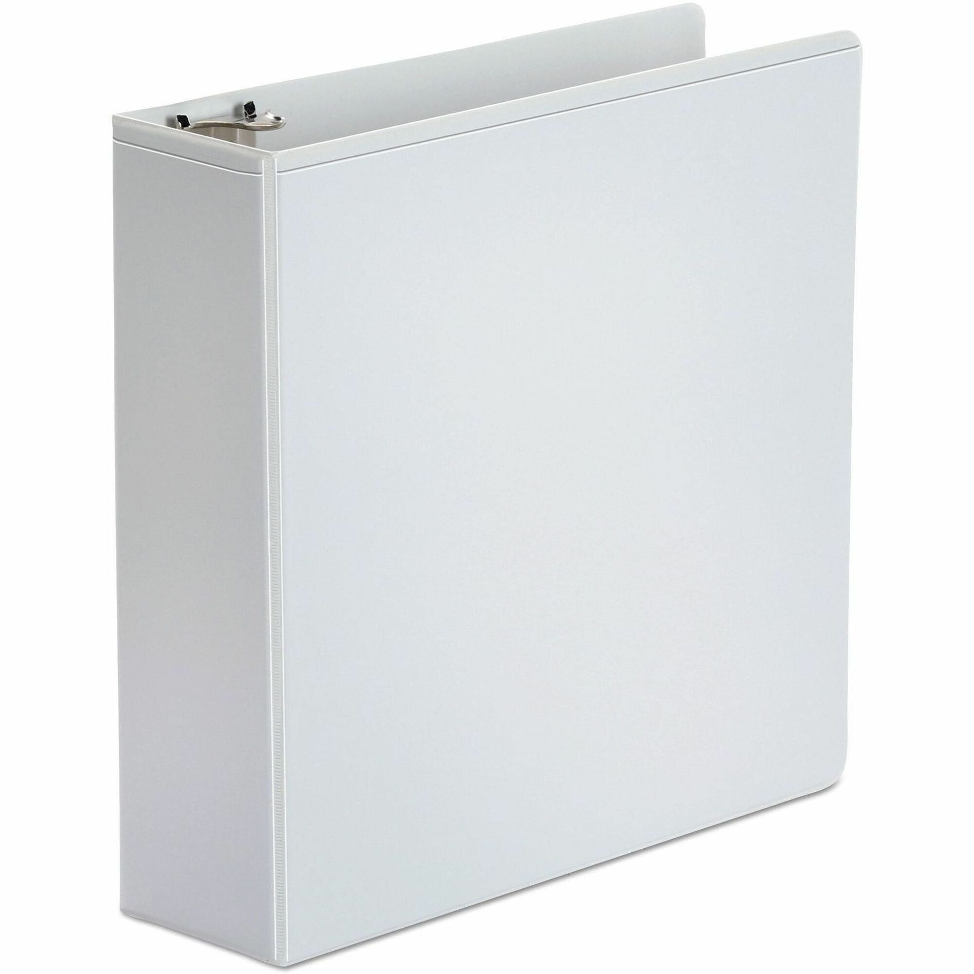 Universal Economy Round Ring View Binder, 3 Rings, 3" Capacity, 11 x 8.5, White - 3" Binder Capacity - 460 Sheet Capacity - 3 Ring(s) - Fastener(s): Ring - Pocket(s): 2, Inside Front & Back - Polypropylene - White - Non-stick - 1 Each