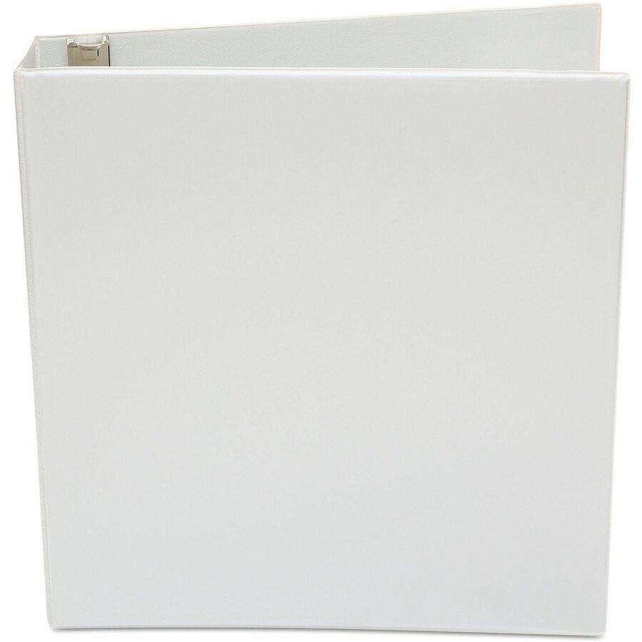 Universal Economy Round Ring View Binder, 3 Rings, 1.5" Capacity, 11 x 8.5, White - 1 1/2" Binder Capacity - 275 Sheet Capacity - 3 Ring(s) - Fastener(s): Ring - Pocket(s): 2, Inside Front & Back - Polypropylene - White - Non-stick - 1 Each