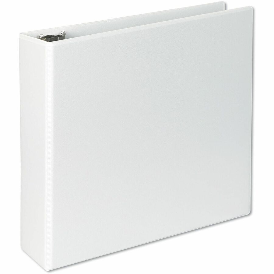 Universal Slant D-Ring View Binder, 3 Rings, 3" Capacity, 11 x 8.5, White - 3" Binder Capacity - 600 Sheet Capacity - 3 Ring(s) - Fastener(s): Ring - Pocket(s): 2, Inside Front & Back - Polypropylene - White - Non-stick - 1 Each