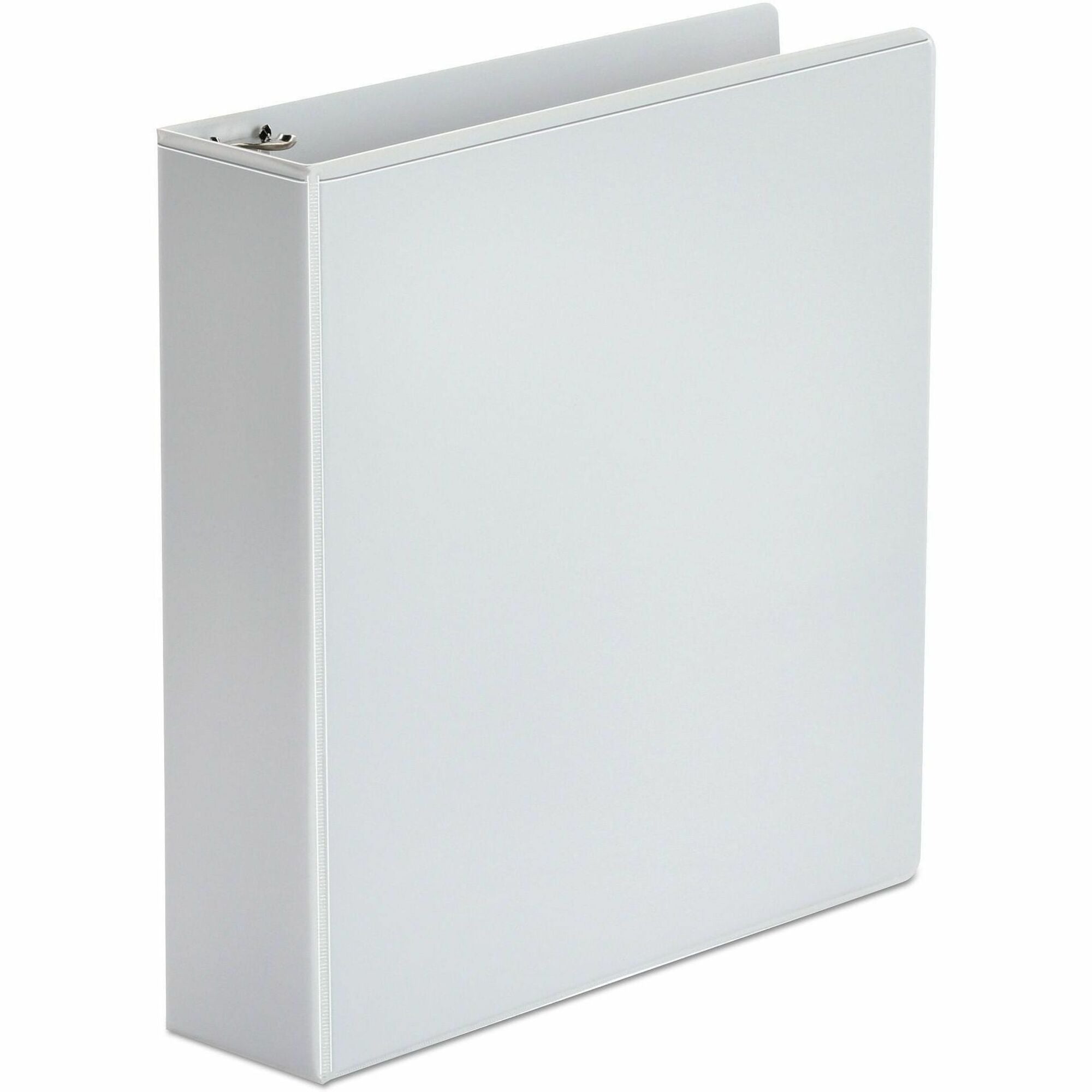 Universal Economy Round Ring View Binder, 3 Rings, 2" Capacity, 11 x 8.5, White - 2" Binder Capacity - 375 Sheet Capacity - 3 Ring(s) - Fastener(s): Ring - Pocket(s): 2, Inside Front & Back - Polypropylene - White - Non-stick - 1 Each