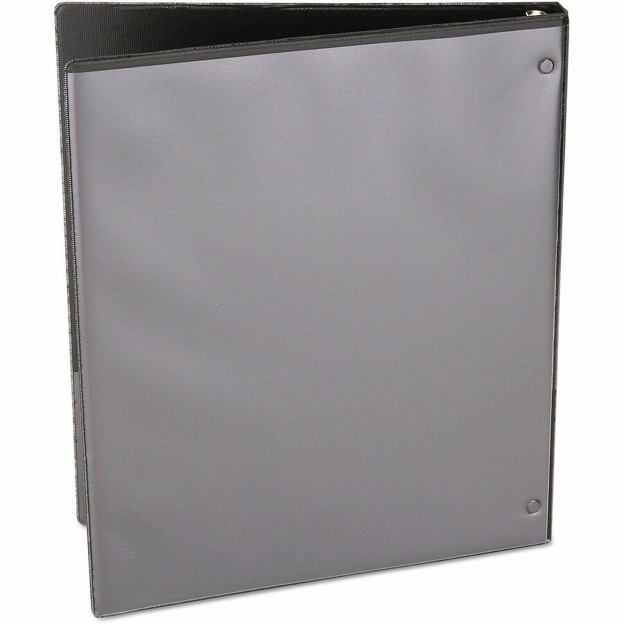Universal Economy Round Ring View Binder, 3 Rings, 0.5" Capacity, 11 x 8.5, Black - 1/2" Binder Capacity - 100 Sheet Capacity - 3 Ring(s) - Fastener(s): Ring - Pocket(s): 2, Inside Front & Back - Polypropylene - Black - Non-stick - 1 Each