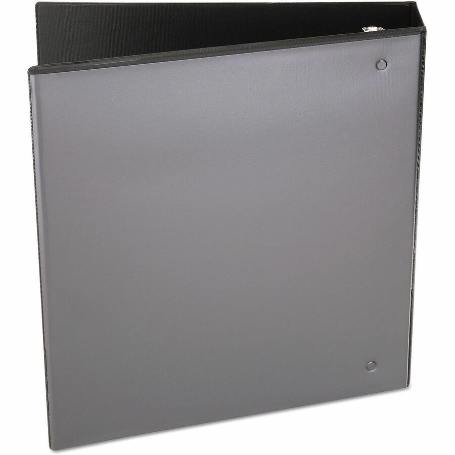 Universal Economy Round Ring View Binder, 3 Rings, 2" Capacity, 11 x 8.5, Black - 2" Binder Capacity - 375 Sheet Capacity - 3 Ring(s) - Fastener(s): Ring - Pocket(s): 2, Inside Front & Back - Polypropylene - Black - Non-stick - 1 Each