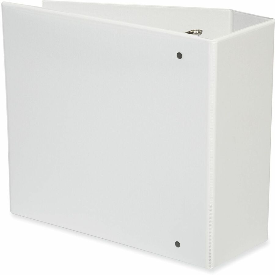 Universal Slant D-Ring View Binder, 3 Rings, 4" Capacity, 11 x 8.5, White - 4" Binder Capacity - 775 Sheet Capacity - 3 Ring(s) - Fastener(s): Ring - Pocket(s): 2, Inside Front & Back - Polypropylene - White - Non-stick - 1 Each