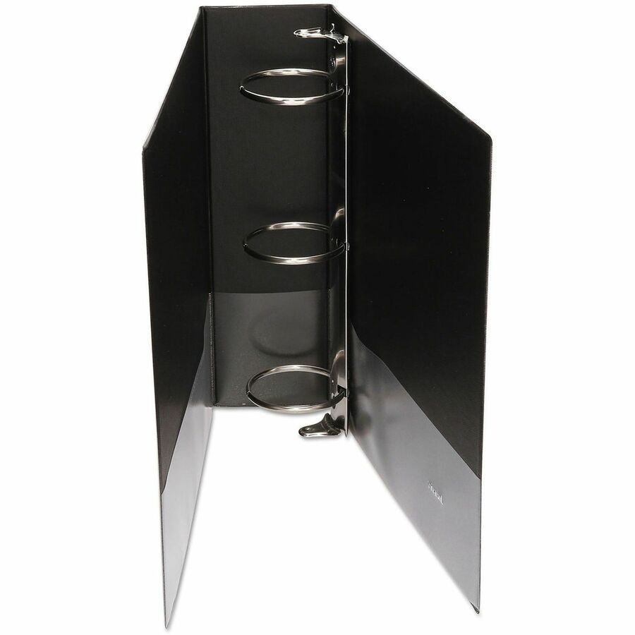 Universal Economy Round Ring View Binder, 3 Rings, 3" Capacity, 11 x 8.5, Black - 3" Binder Capacity - 625 Sheet Capacity - 3 Ring(s) - Fastener(s): Ring - Pocket(s): 2, Inside Front & Back - Polypropylene - Black - Non-stick - 1 Each
