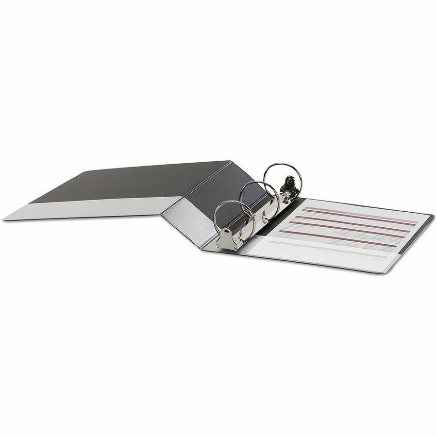 Universal Economy Round Ring View Binder, 3 Rings, 3" Capacity, 11 x 8.5, Black - 3" Binder Capacity - 625 Sheet Capacity - 3 Ring(s) - Fastener(s): Ring - Pocket(s): 2, Inside Front & Back - Polypropylene - Black - Non-stick - 1 Each