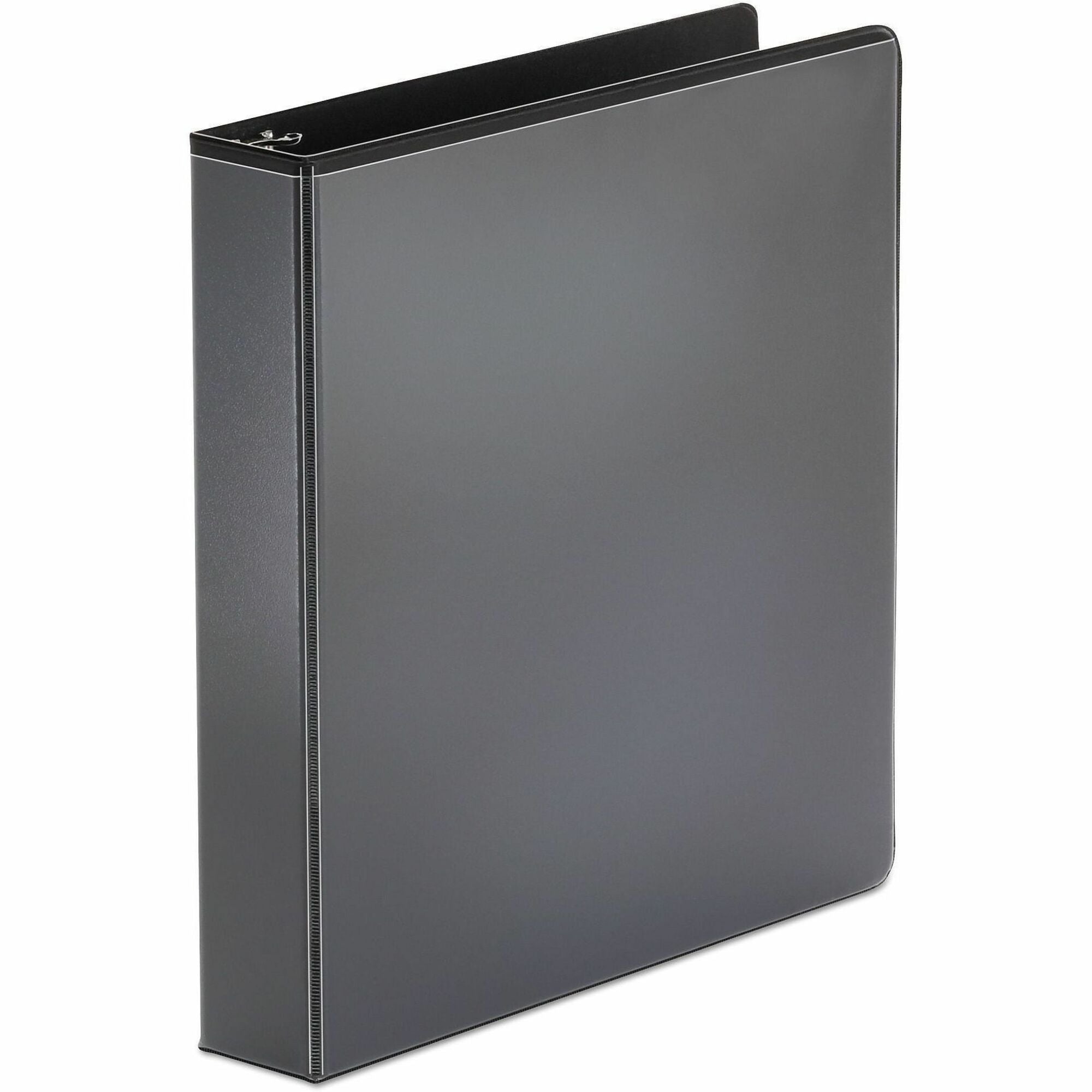 Universal Economy Round Ring View Binder, 3 Rings, 1.5" Capacity, 11 x 8.5, Black - 1 1/2" Binder Capacity - 275 Sheet Capacity - 3 Ring(s) - Fastener(s): Ring - Pocket(s): 2, Inside Front & Back - Polypropylene - Black - Non-stick - 1 Each