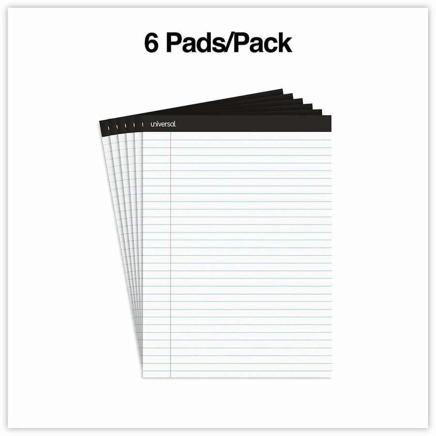 Universal Notepad - 1 Subject(s) - Tape Bound - 6 / Pack