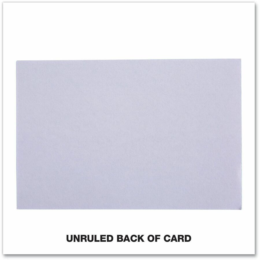 Universal Printable Index Card - 4" x 6" - Acid-free, Ruled - White - 100 / Pack