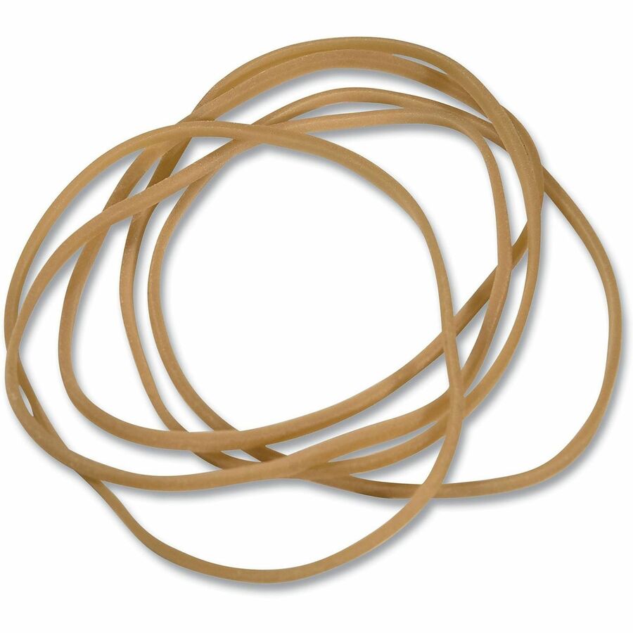 Universal Standard Rubber Bands - Size: #18 - 3" Length x 0.1" Width - Elastic - Rubber - Beige - 400 / Pack