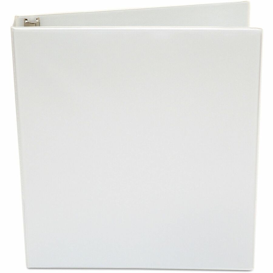 Universal Economy Round Ring View Binder, 3 Rings, 1" Capacity, 11 x 8.5, White - 1" Binder Capacity - 175 Sheet Capacity - 3 Ring(s) - Fastener(s): Ring - Pocket(s): 2, Inside Front & Back - Polypropylene - White - Non-stick - 1 Each