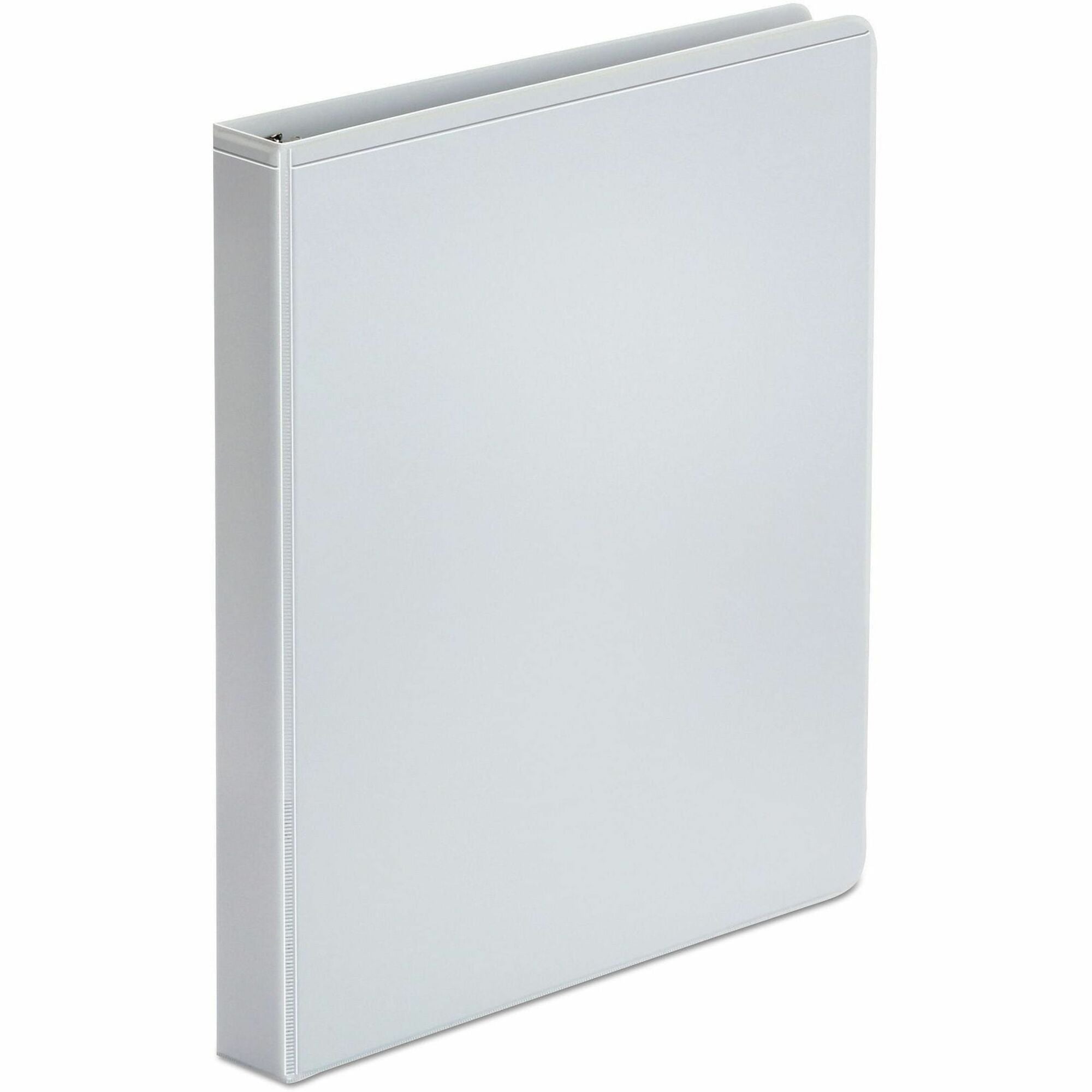 Universal Economy Round Ring View Binder, 3 Rings, 1" Capacity, 11 x 8.5, White - 1" Binder Capacity - 175 Sheet Capacity - 3 Ring(s) - Fastener(s): Ring - Pocket(s): 2, Inside Front & Back - Polypropylene - White - Non-stick - 1 Each
