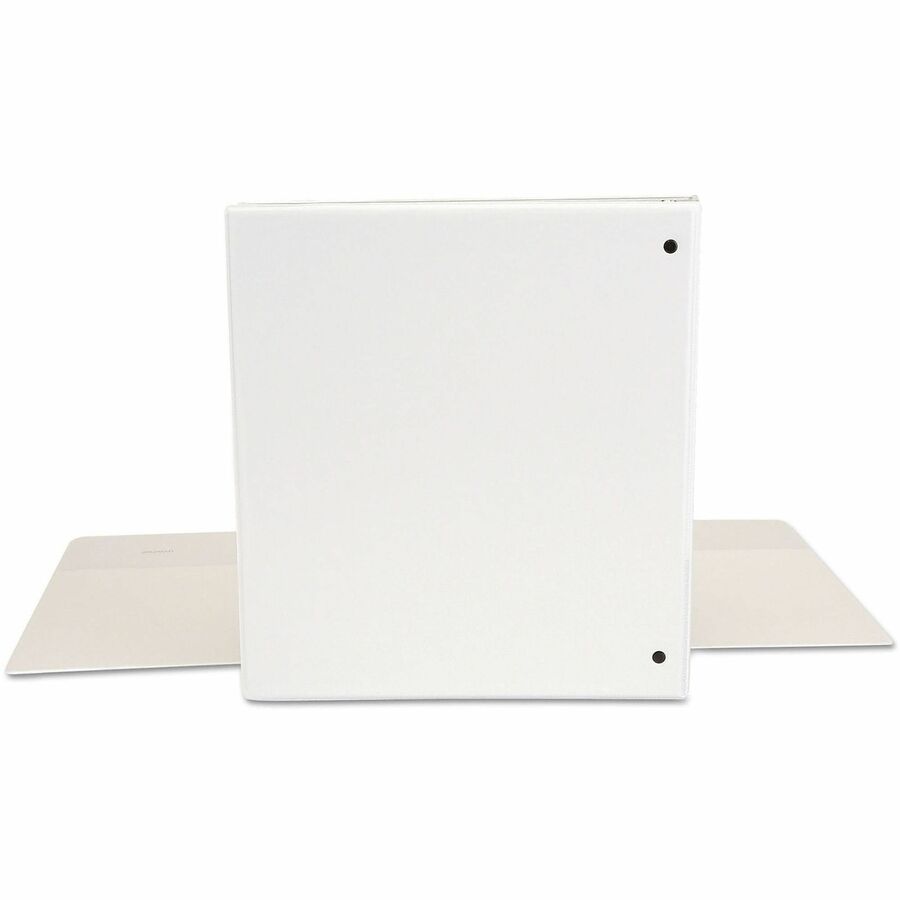 Universal Economy Round Ring View Binder, 3 Rings, 1" Capacity, 11 x 8.5, White - 1" Binder Capacity - 175 Sheet Capacity - 3 Ring(s) - Fastener(s): Ring - Pocket(s): 2, Inside Front & Back - Polypropylene - White - Non-stick - 1 Each