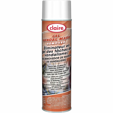 Claire Gel Vandal Mark Remover - 15 oz (0.94 lb) - Easy to Use - Knockout Orange - 1 Each