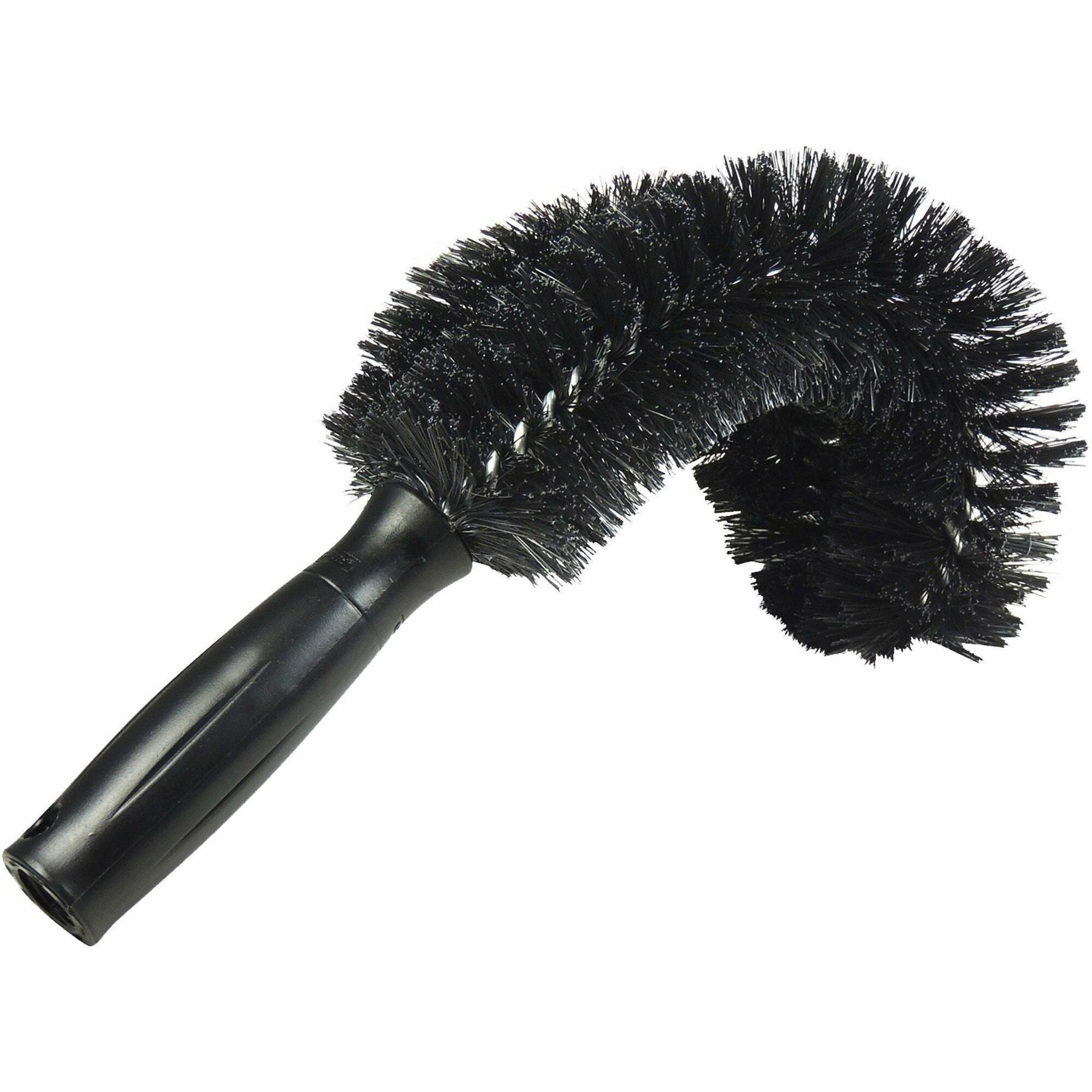 Unger StarDuster Pipe Brush - Polypropylene Bristle - 11" Overall Length - Plastic Handle - Green, Black - 5 / Carton