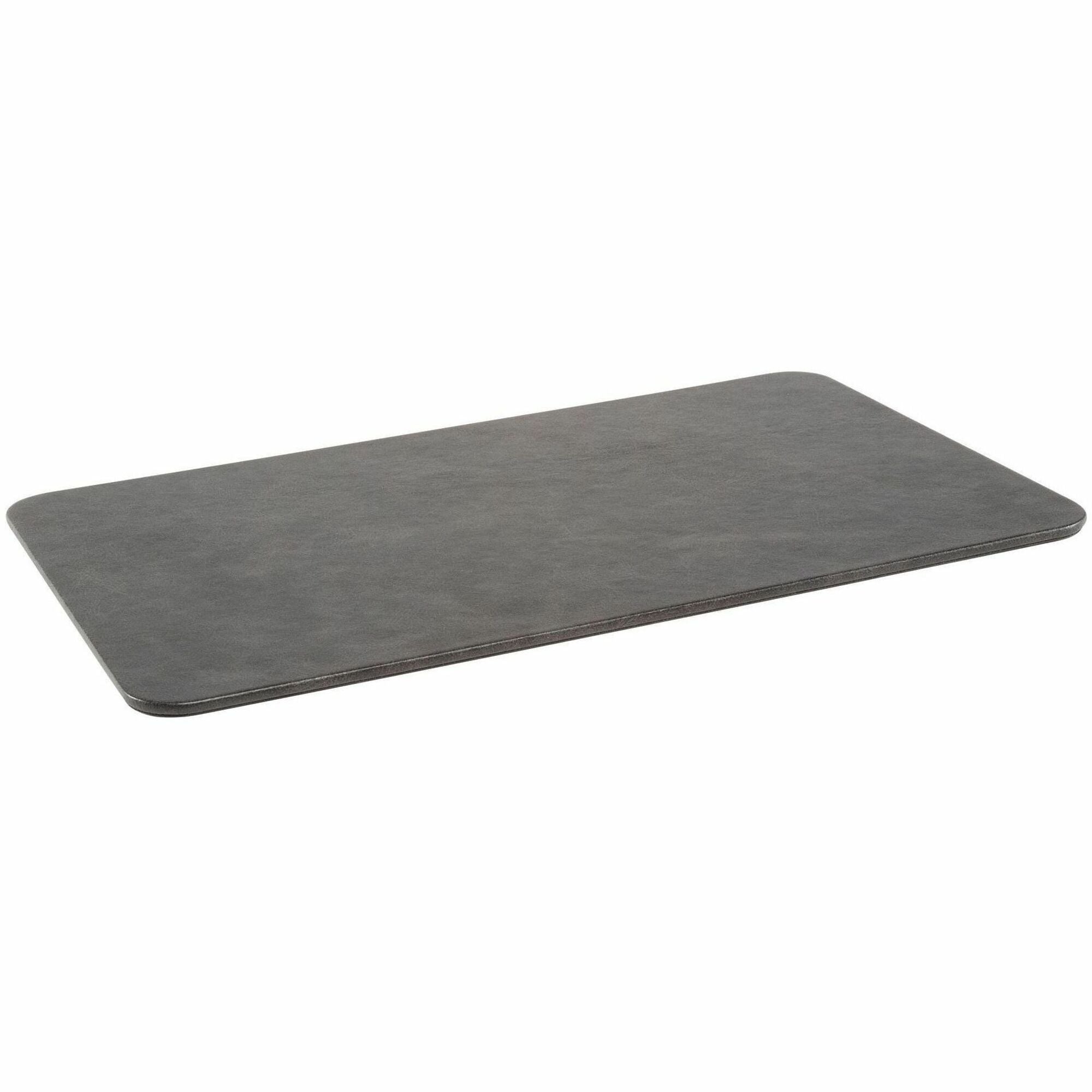 Allsop Leatherette Mousepad - 0.25" Height x 14.20" Width x 8.60" Depth - Black - Vegan Leather, Leatherette - Anti-skid, Wear Resistant, Fray Resistant - Mouse - 1 Each
