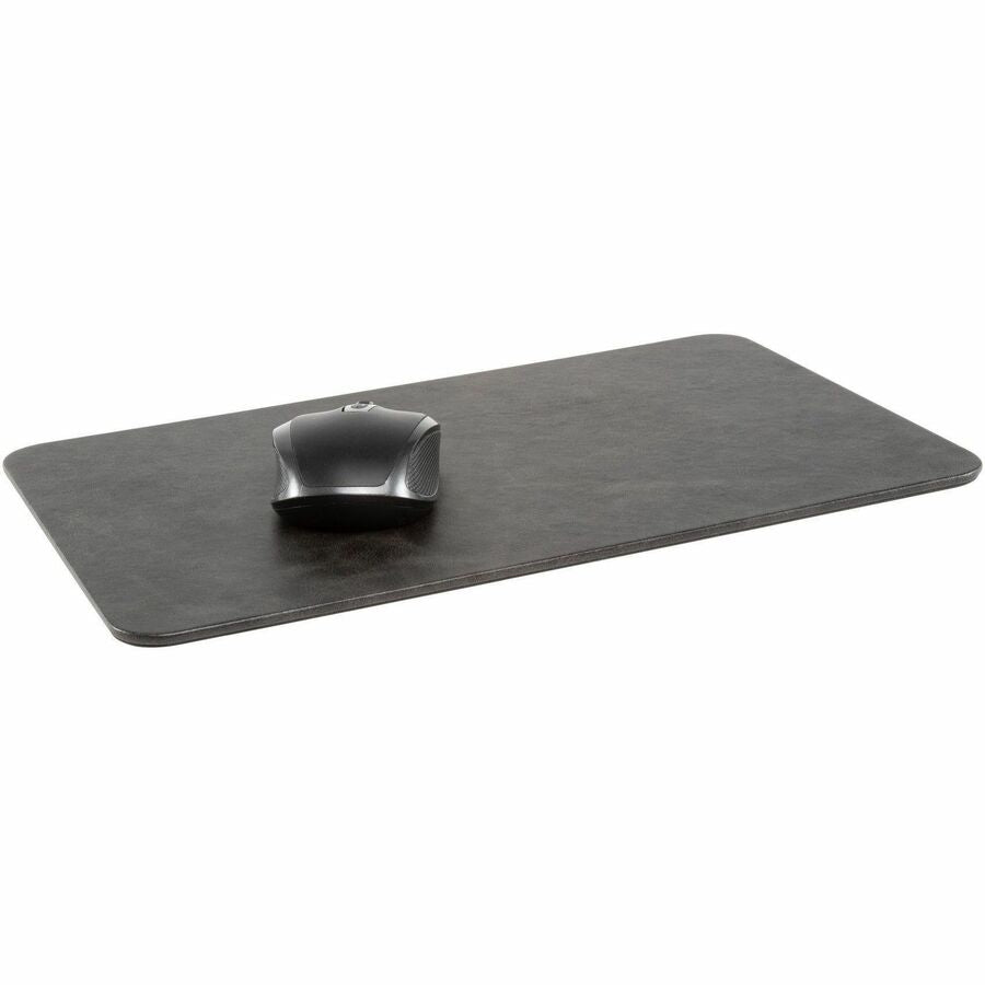 Allsop Leatherette Mousepad - 0.25" Height x 14.20" Width x 8.60" Depth - Black - Vegan Leather, Leatherette - Anti-skid, Wear Resistant, Fray Resistant - Mouse - 1 Each