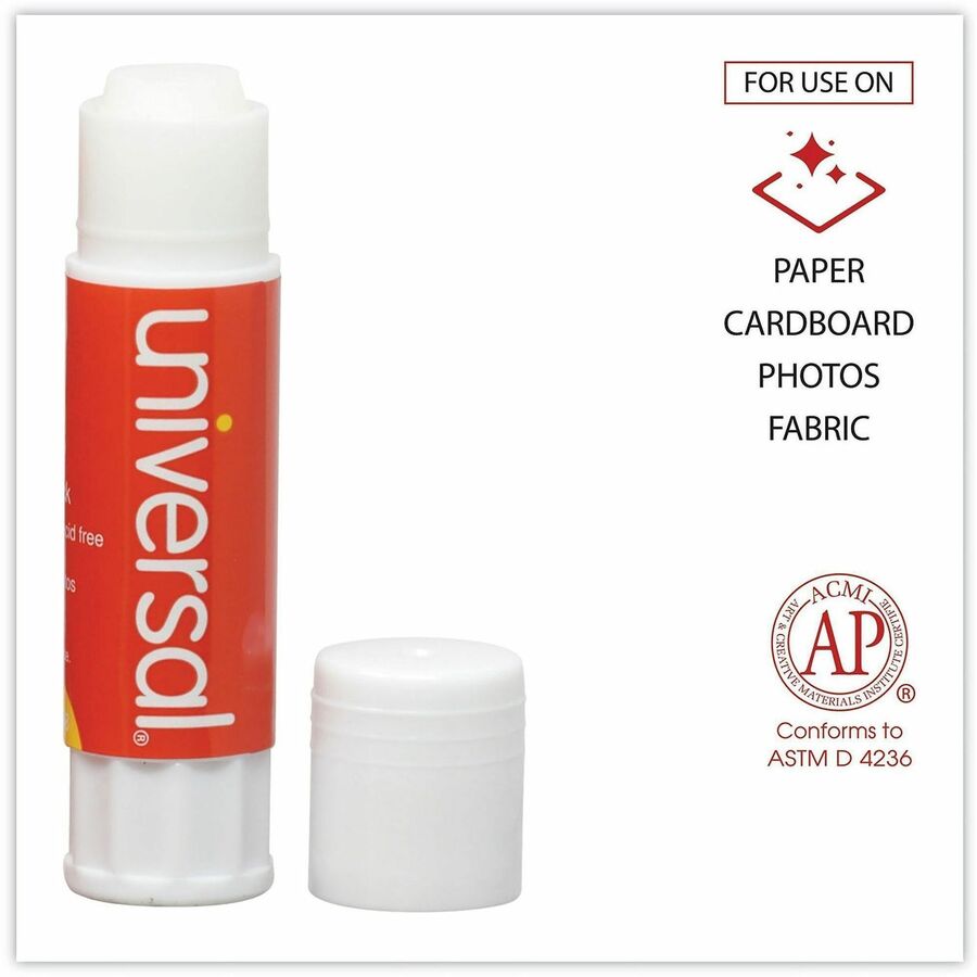 Universal Glue Stick - 0.28 oz - Clear - 12 / Pack