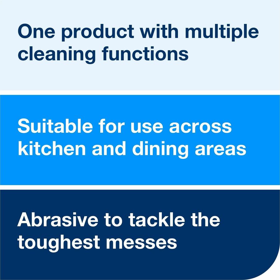 TORK 2 in 1 Scouring and Cleaning Foodservice Towel White, Absorbent, 1 x 120 Sheets - For Surface, Food Service, Countertop, House - Towel - Non-scratching, Absorbent, Abrasive, Reusable, Soft, Flexible, Easy to Use, Durable, Tear Resistant, Quarter-f...