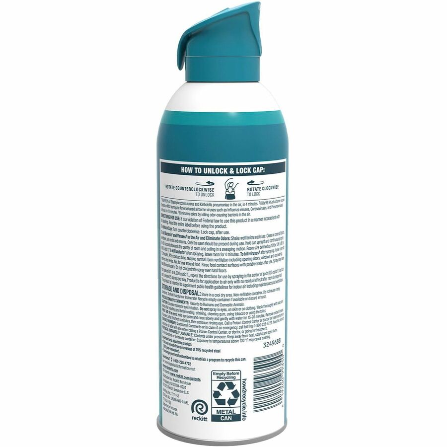 Lysol Air Sanitizer Simple Fresh - Spray - 10 fl oz (0.3 quart) - Simple Fresh - Antimicrobial, Odor Neutralizer - 1 Each