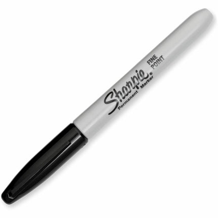 Sharpie Permanent Marker - Bold, Fine Marker Point - Black Ink - 1 Dozen