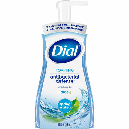 Dial Complete Spring Water Foaming Soap - Spring Water Scent - 10 fl oz - Pump Bottle Dispenser - Bacteria Remover - Hand, Skin, Home - Antibacterial - Light Blue - Scented, pH Balanced, Paraben-free, Phthalate-free, Silicone-free - 1 Each
