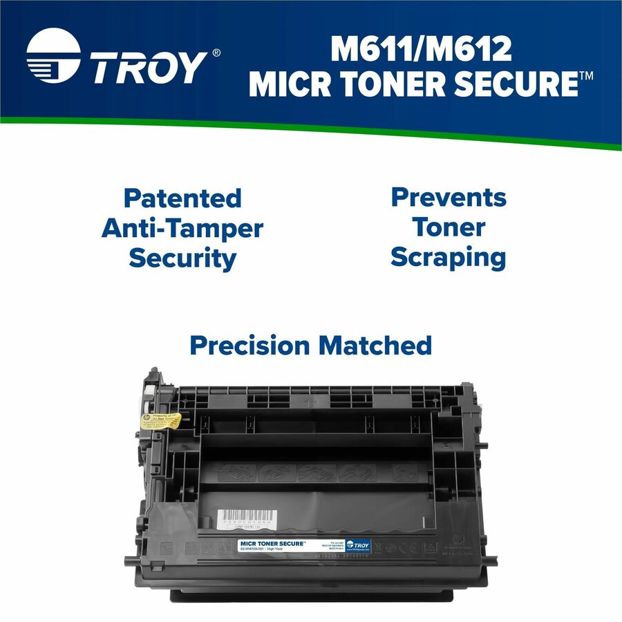 Troy Toner Secure MICR High Yield Laser Toner Cartridge - Alternative for HP 147X (W1470X) - Black - 1 Each - 25200 Pages