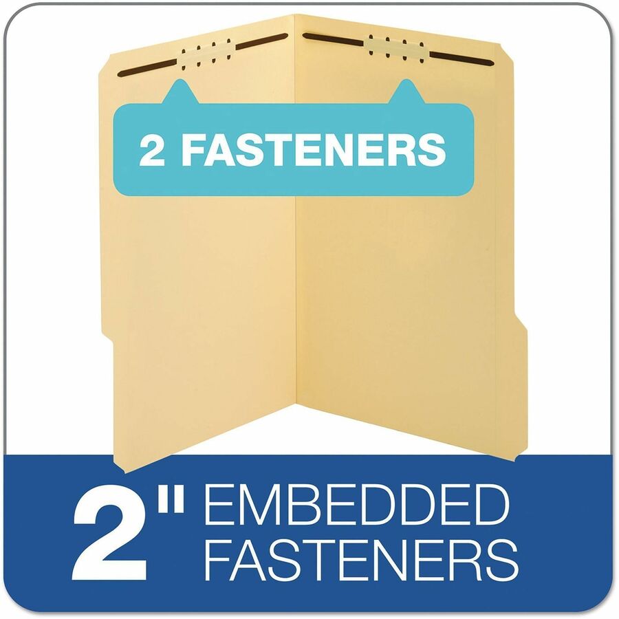 Pendaflex 1/3 Tab Cut Letter, Legal Top Tab File Folder - 150 Sheets Capacity - 3/4" Expansion - 2 Fastener(s) - 2" Fastener Capacity - Assorted Tab Position - 11 pt. - Manila - Manila - Heavy Duty, Durable, Bend Resistant, Tear Resistant, Rigid - 0% R...