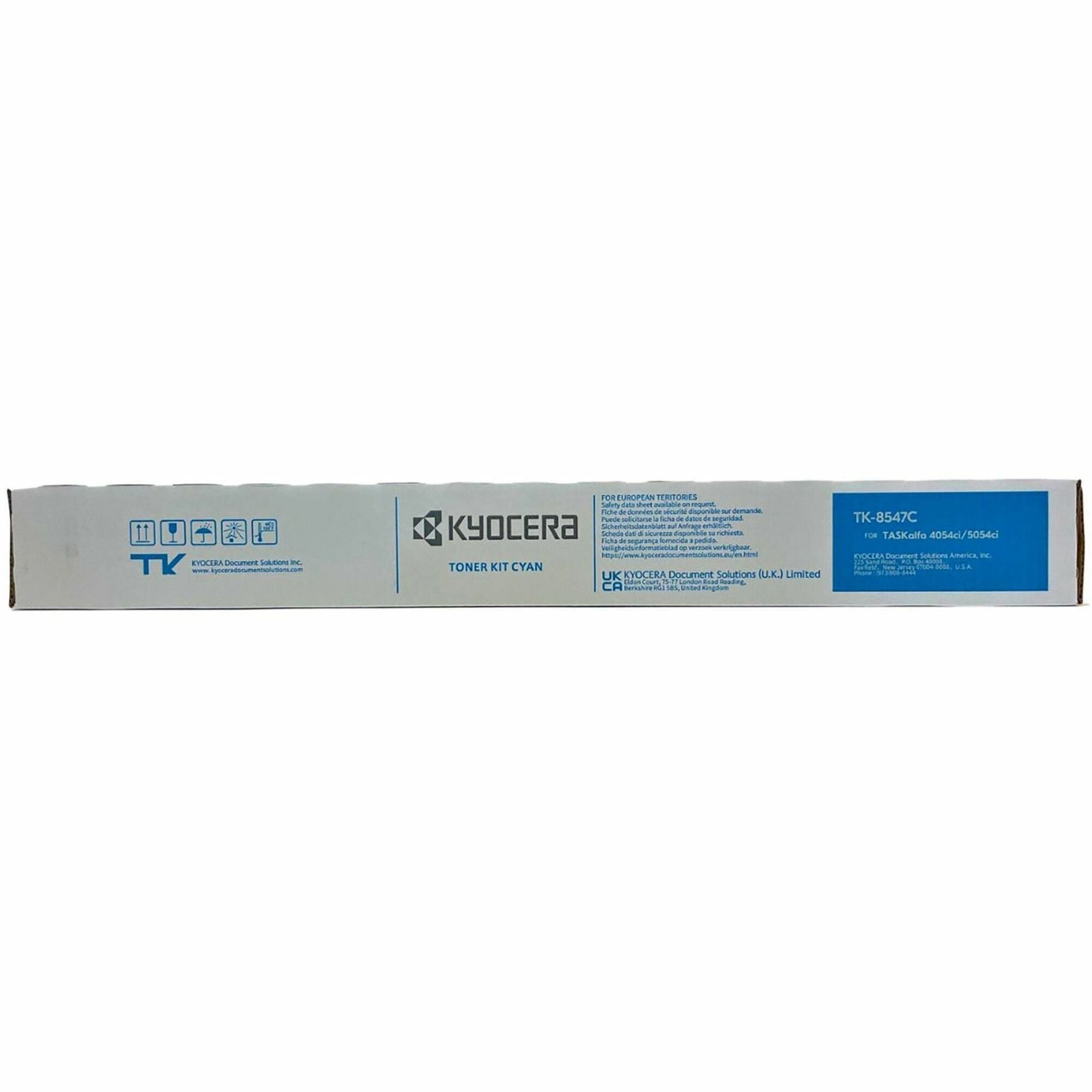 Kyocera TK-8547C Original Laser Toner Cartridge - Cyan - 1 Each - 20000 Pages