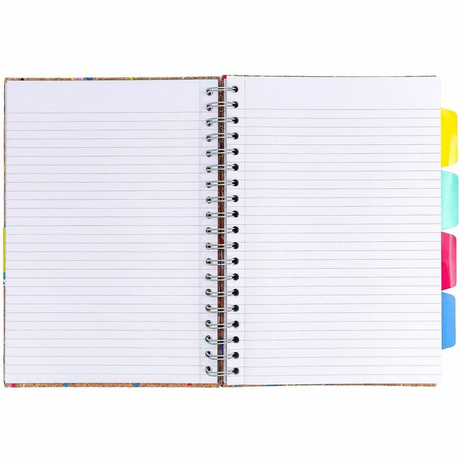 Pukka Pads B5 Cork Project Book - 200 Pages - Printed - Wire Bound - Ruled Front Ruling - 0.31" Ruled - 80 g/m² Grammage - B5 - 6 59/64" x 9 27/32" Sheet Size - 10.12" Height x 7.1" Width - Silver Binding - Cork Cover - Hard Cover, Repositionable ...