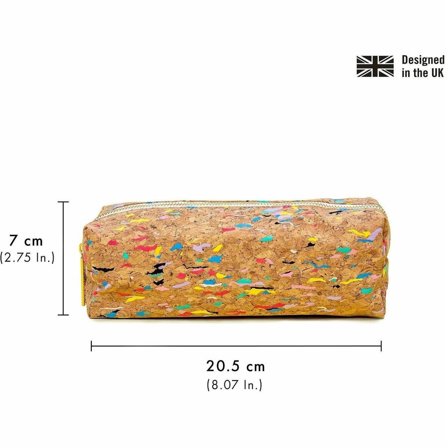 Pukka Pads Carrying Case Pencil - Water Proof - Cork Body - 2.8" Height x 8.1" Width x 2.4" Depth - 1 Each
