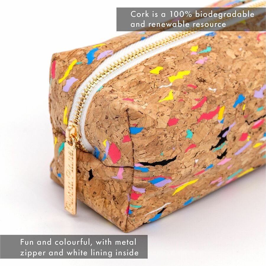 Pukka Pads Carrying Case Pencil - Water Proof - Cork Body - 2.8" Height x 8.1" Width x 2.4" Depth - 1 Each