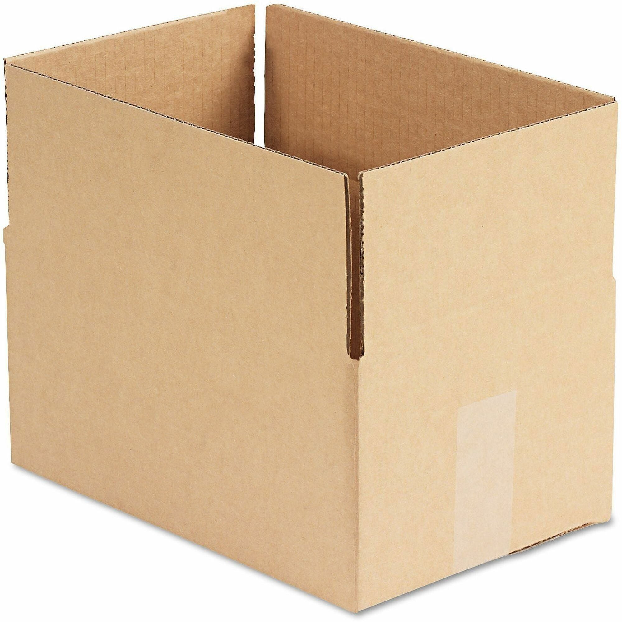 Universal Shipping Case - External Dimensions: 12" Length x 8" Width x 6" Height - Flap Closure - Corrugated Kraft - Brown Kraft - 25 / Bundle