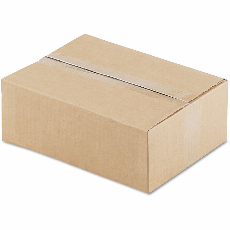 Universal Shipping Case - External Dimensions: 12" Length x 9" Width x 4" Height - Flap Closure - Corrugated Kraft - Brown Kraft - 25 / Bundle