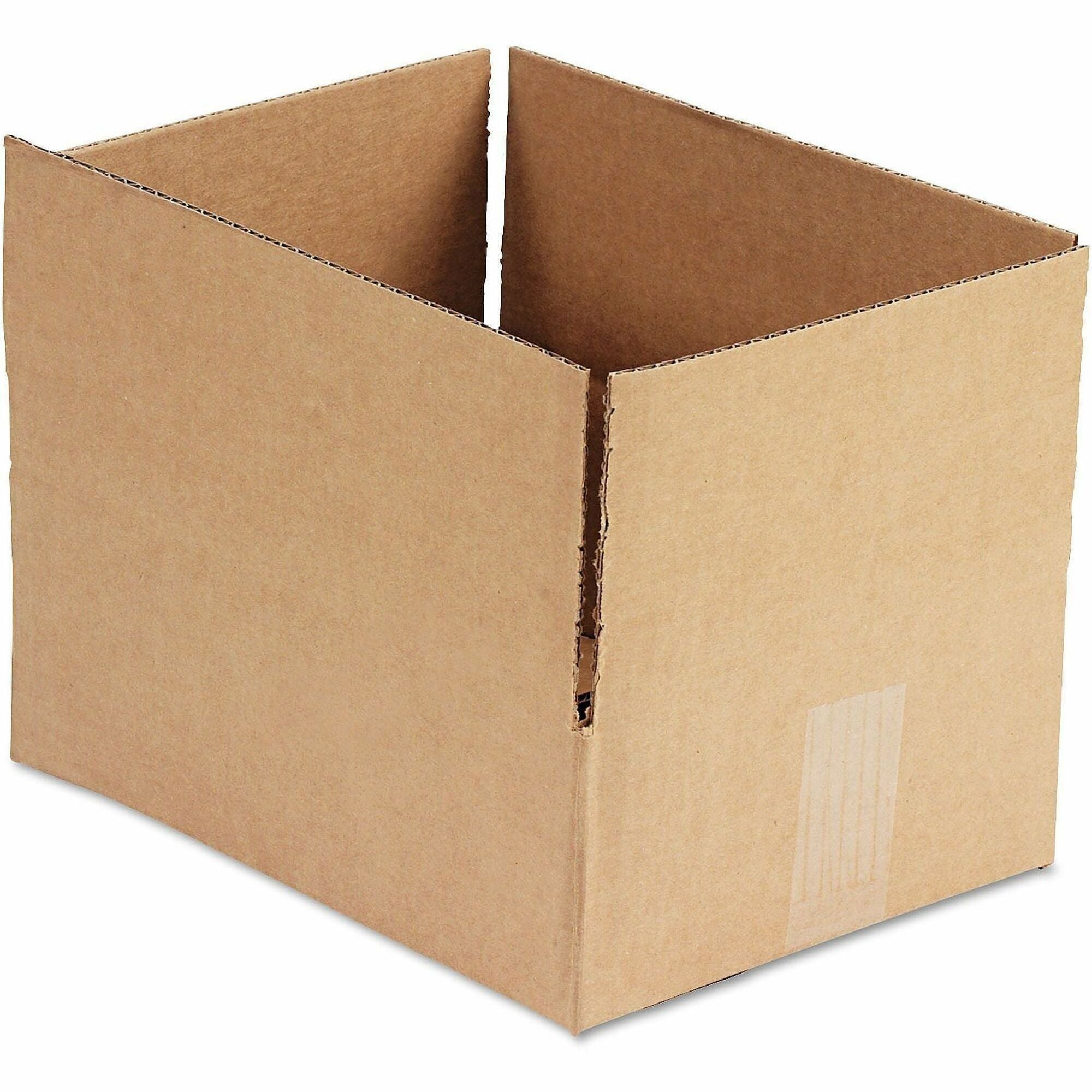 Universal Shipping Case - External Dimensions: 12" Length x 9" Width x 4" Height - Flap Closure - Corrugated Kraft - Brown Kraft - 25 / Bundle