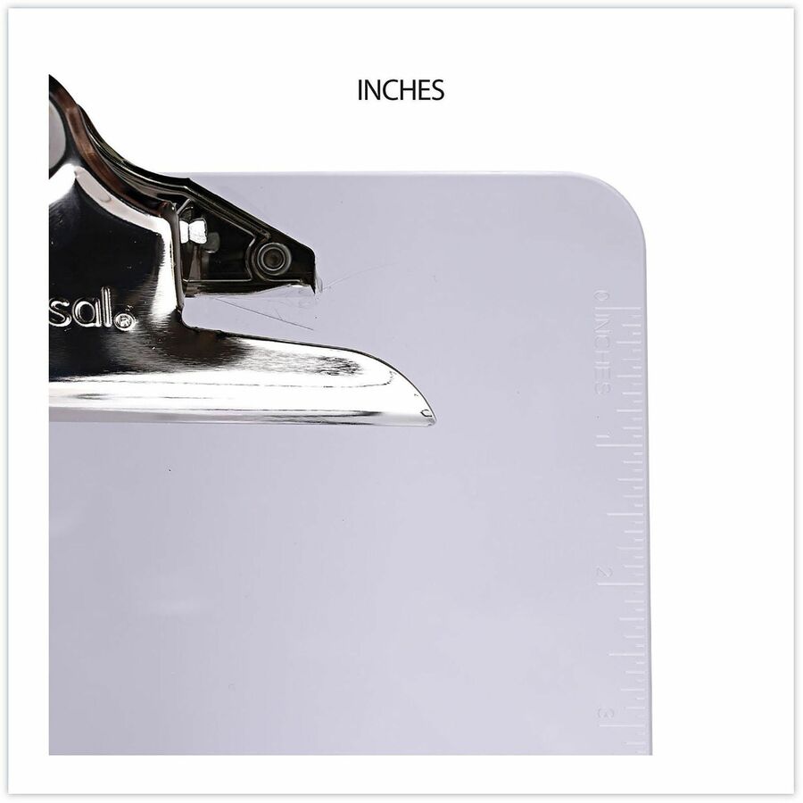 Universal Clipboard - 1.25" Clip Capacity - Storage for Document, Paper - 8 1/2" x 11" Sheet Size - Plastic - Clear - 1 Each