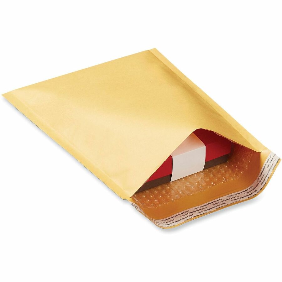 Universal Mailer - Bubble - #0 - Self Adhesive - Golden Yellow Kraft - Kraft Paper - 250 / Carton